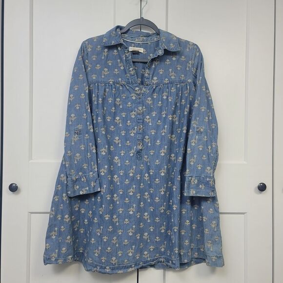 Anthropologie Rochelle shirtdress 4P - Picture 12 of 13